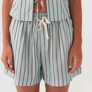 Peppermayo Striped Linen Shorts